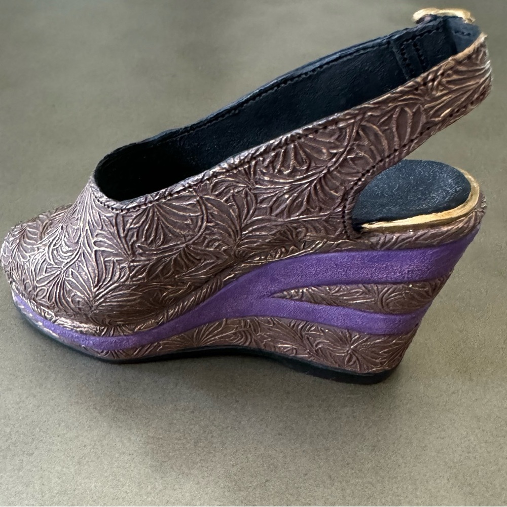 Just The Right Shoe By Raine, Item 25098, Golden Leaf, Circa 1942, COA & BOX - Picture 7 of 11